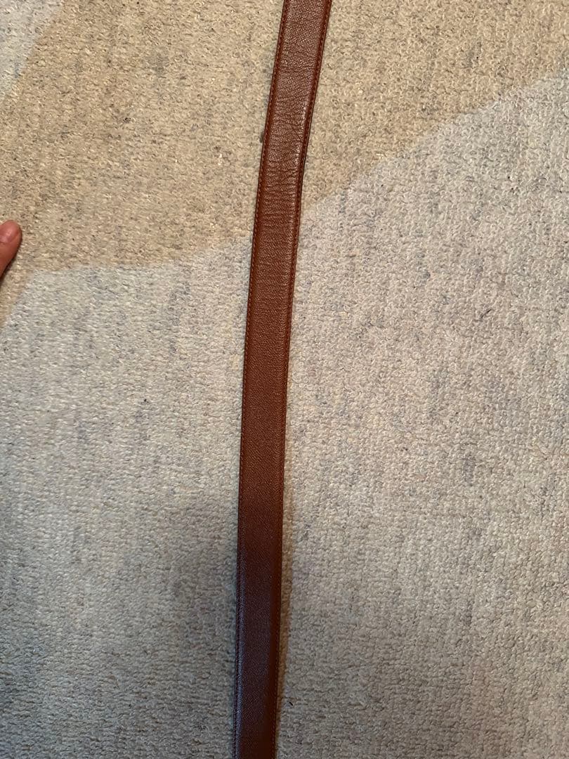 LOUIS VUITTON ブラウンレザーベルト