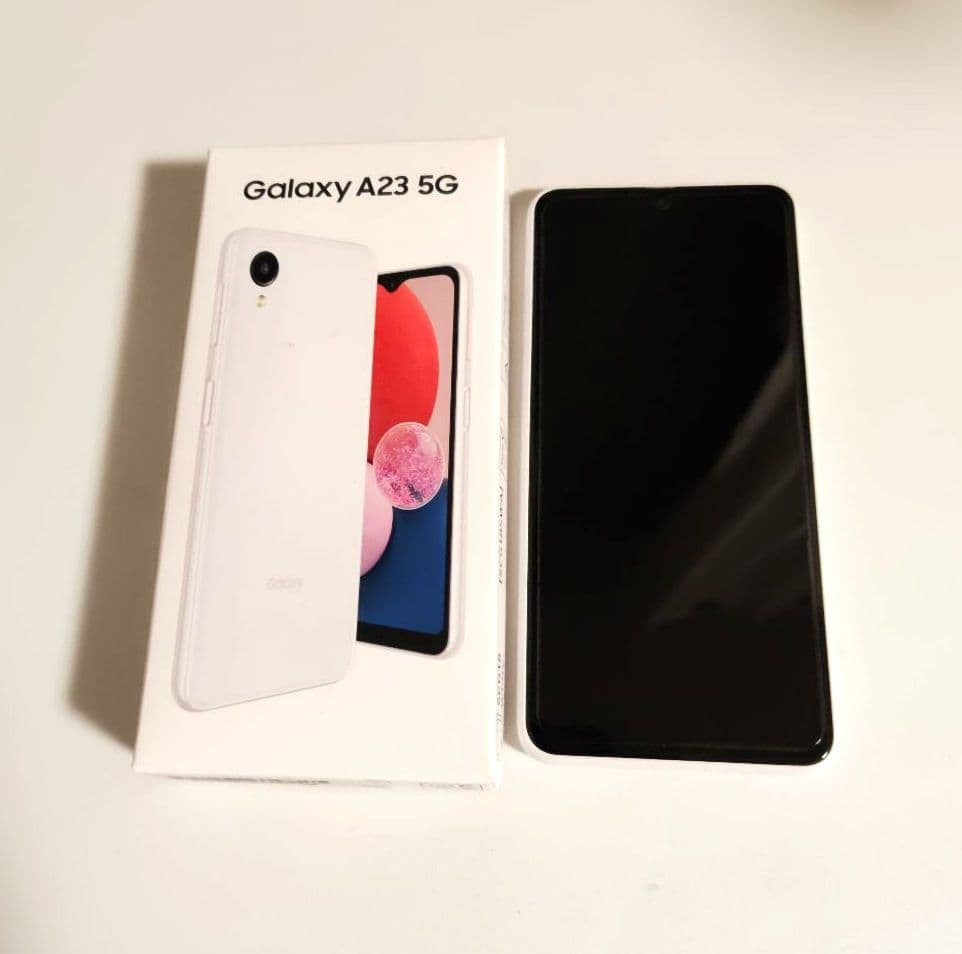 Galaxy A23 5G ホワイト 本体 元箱保護フィルム付きSIMフリー