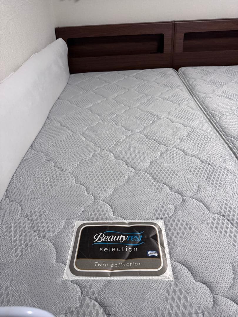 シモンズ　SIMMONS シングルベッド　2台　マットレス　　セット　シングル