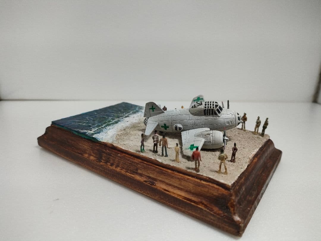 一式陸上攻撃機　緑十字機　ジオラマ