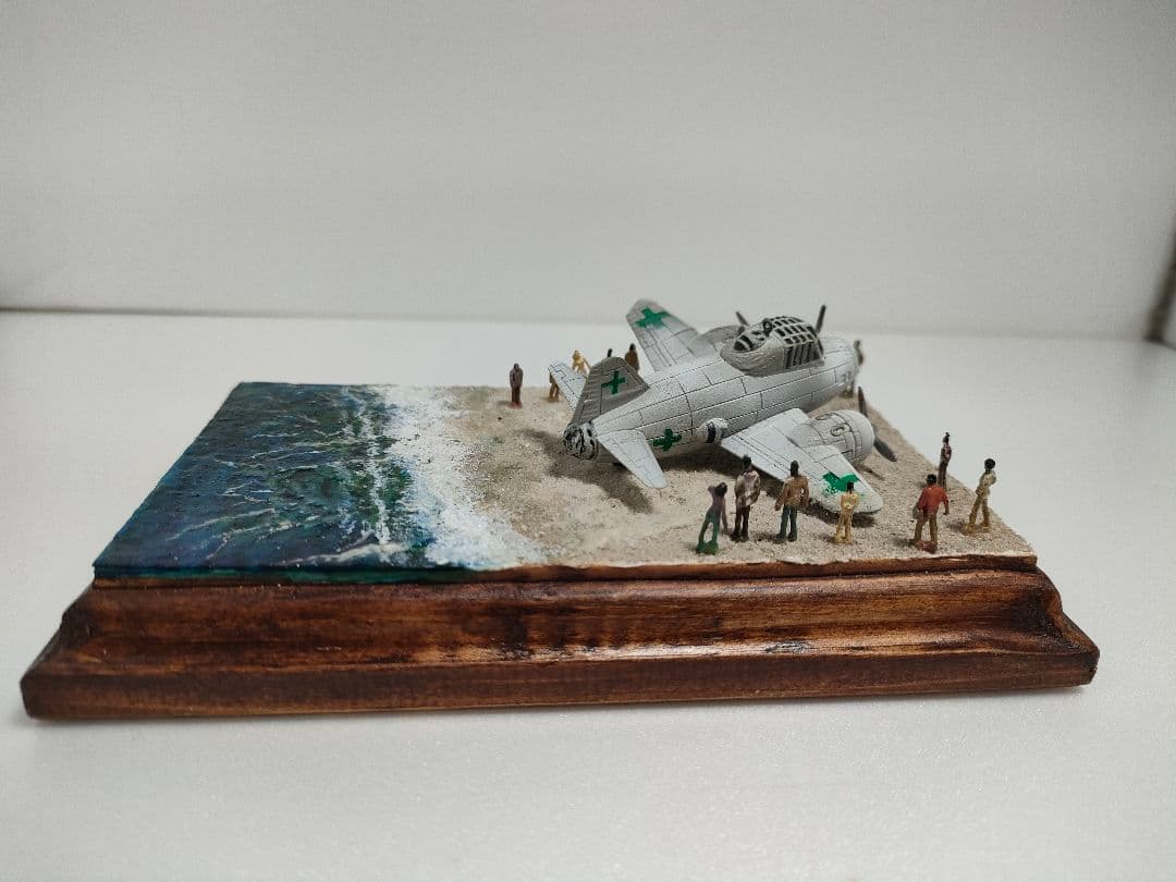 一式陸上攻撃機　緑十字機　ジオラマ