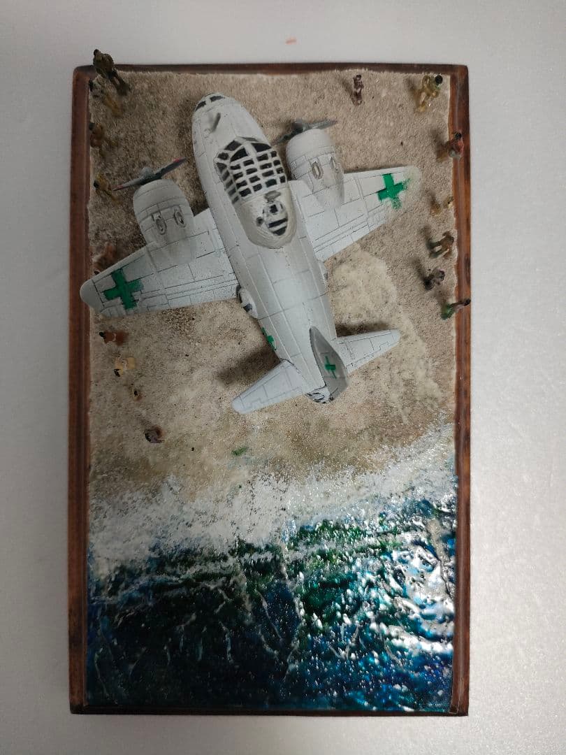 一式陸上攻撃機　緑十字機　ジオラマ