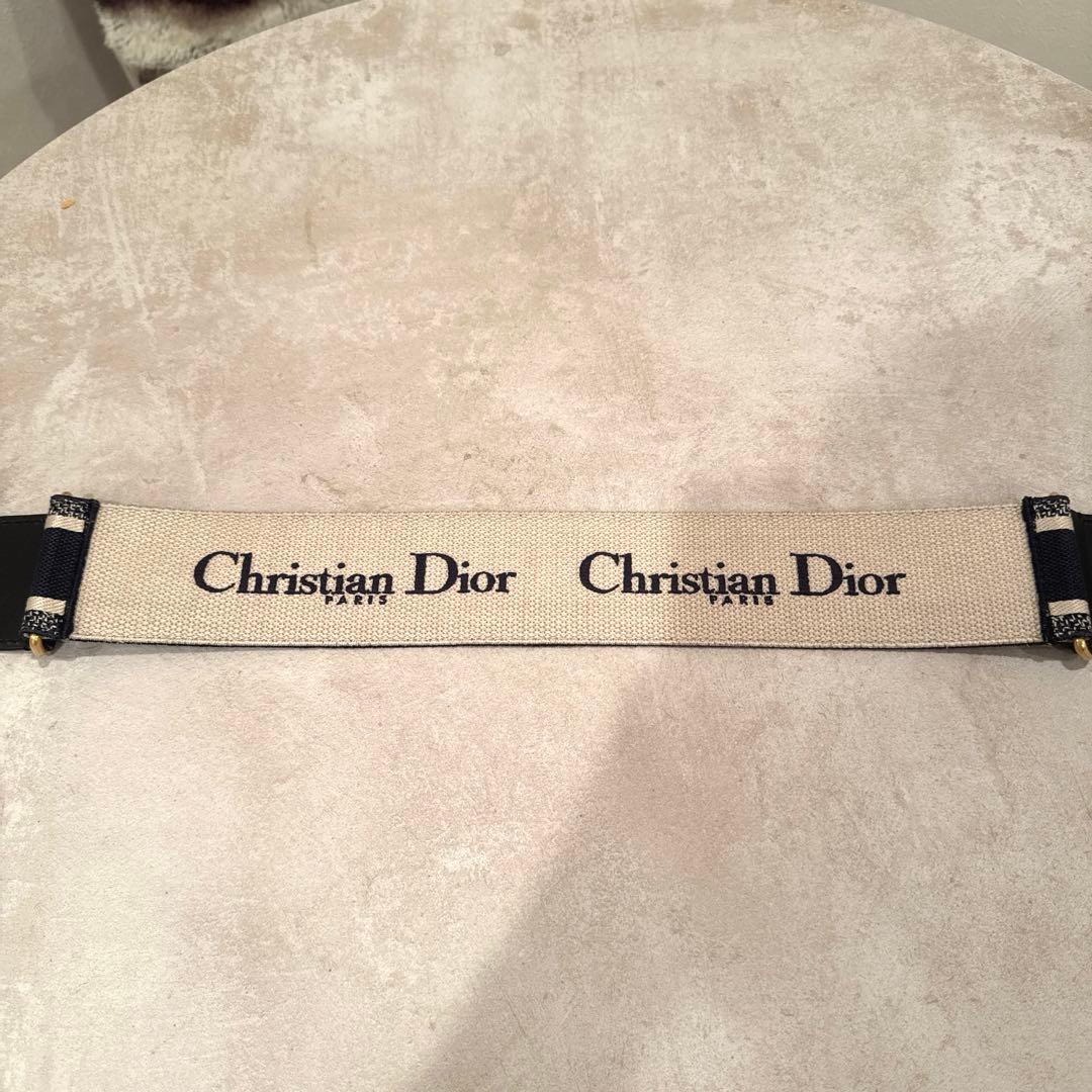 ベルト 75 Dior ディオール エンブロイダリー CDロゴ キャンバス