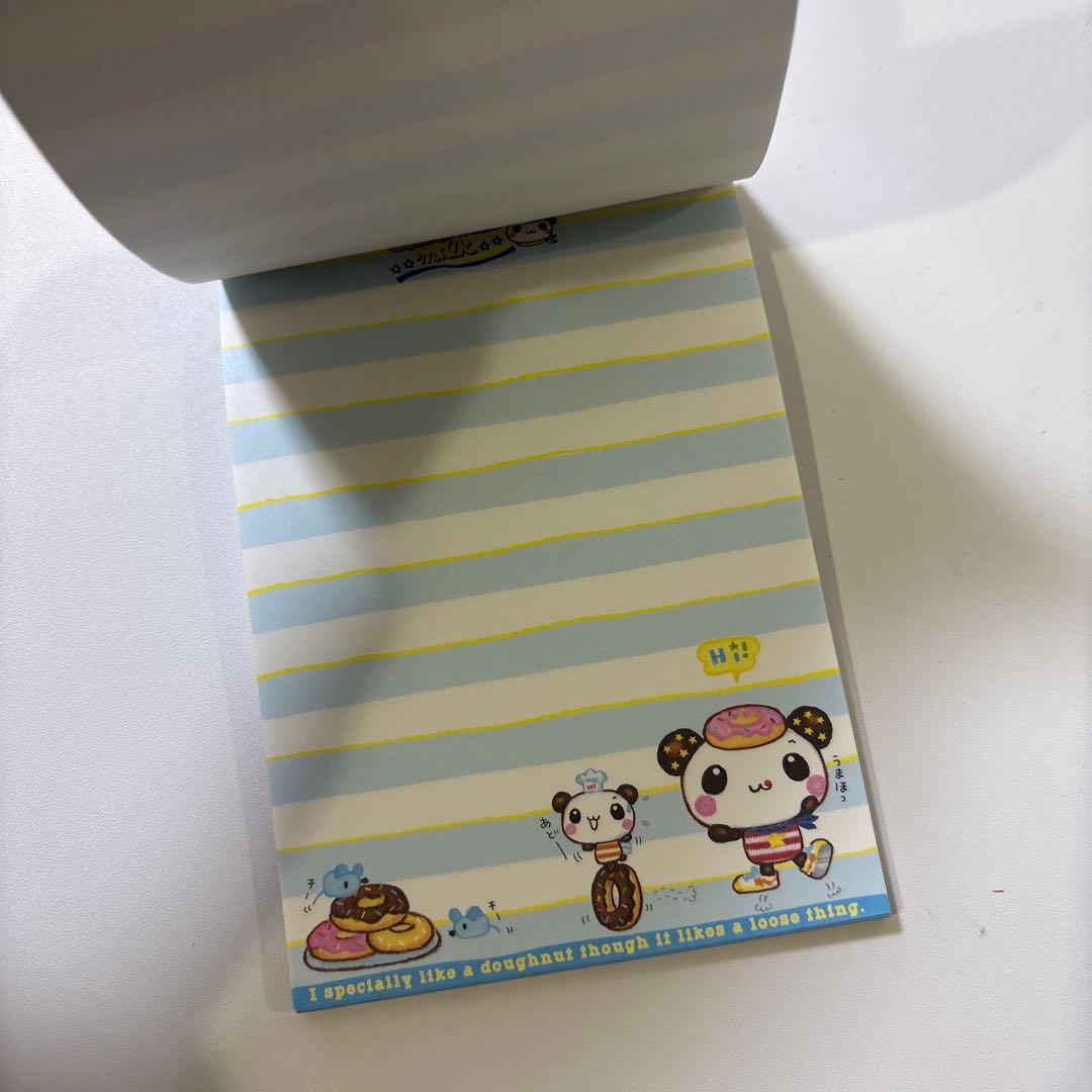 と*ん様 Q-LIA キャラメルパンダ メモ帳 平成レトロ　こぱむだ