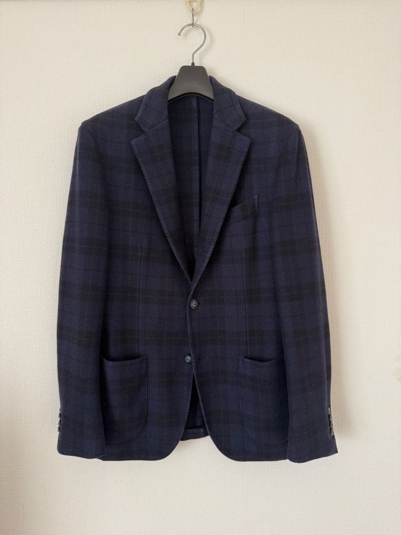 ラルディーニ　ジャケット　カシミア　ネイビー