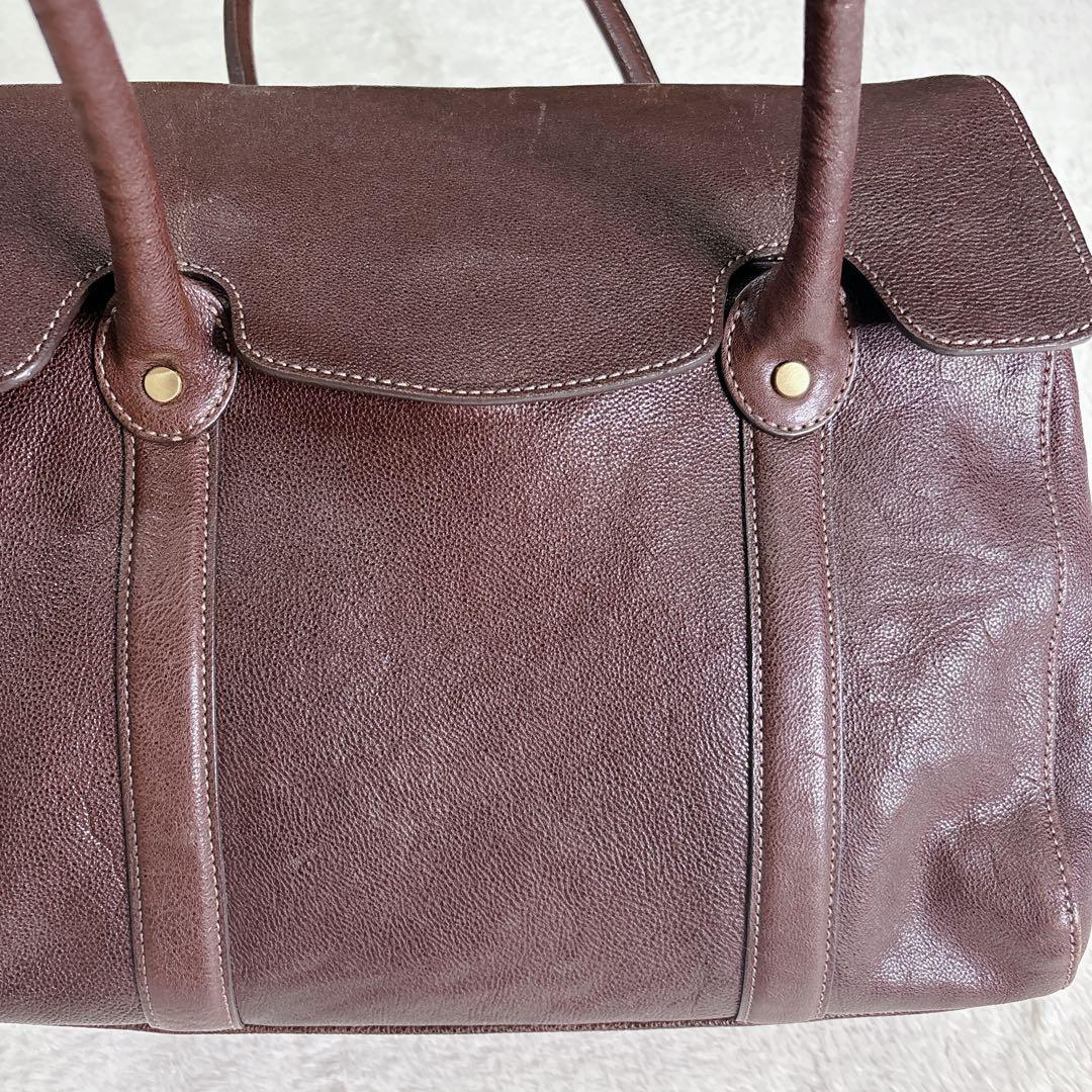 【美品】土屋鞄 ツチヤカバン　アジールトートバッグ　オールレザー ブラウン