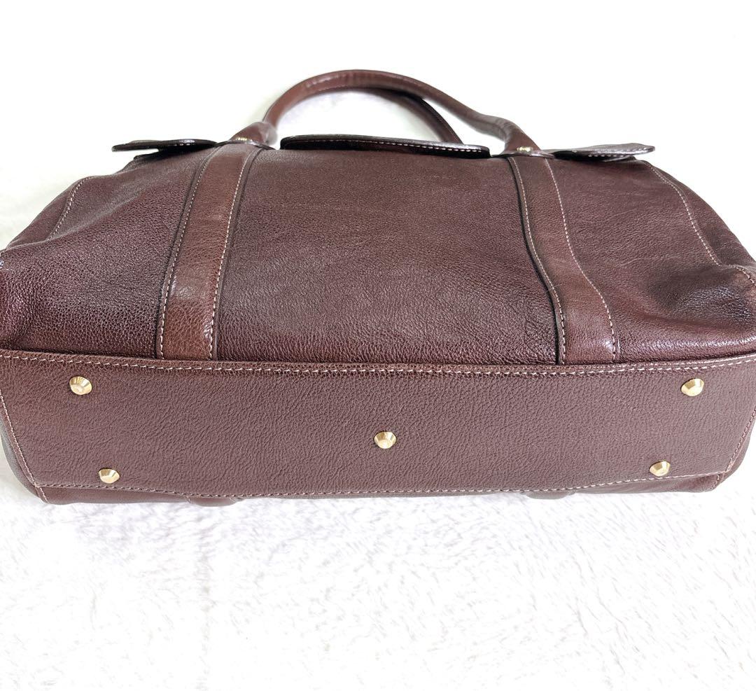 【美品】土屋鞄 ツチヤカバン　アジールトートバッグ　オールレザー ブラウン