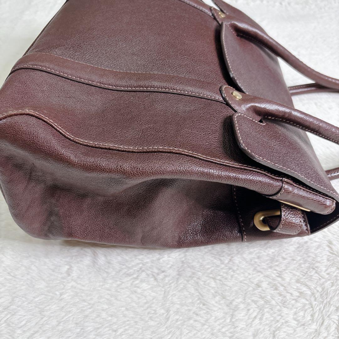 【美品】土屋鞄 ツチヤカバン　アジールトートバッグ　オールレザー ブラウン