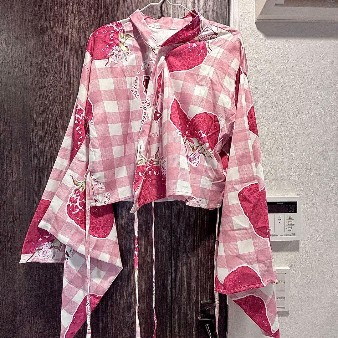 To Alice いちご姫浴衣セット ギンガムチェック