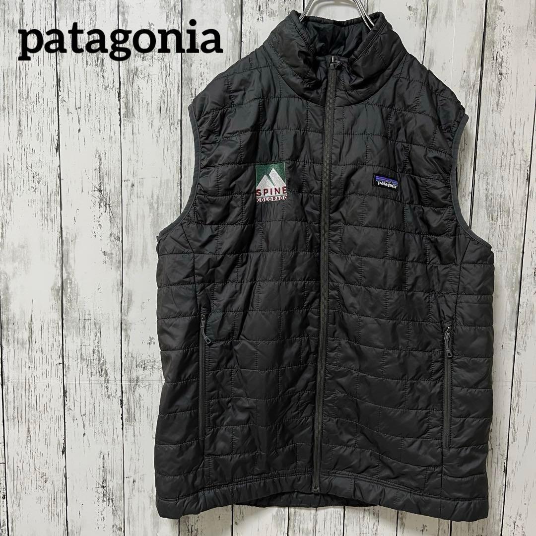 patagonia パタゴニア ナノパフベスト L サイズ ダークグレイ