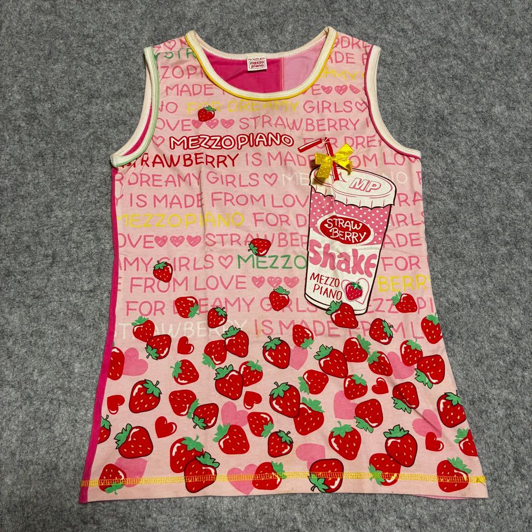 メゾピアノ　mezzo piano ノースリーブ　いちご　160cm