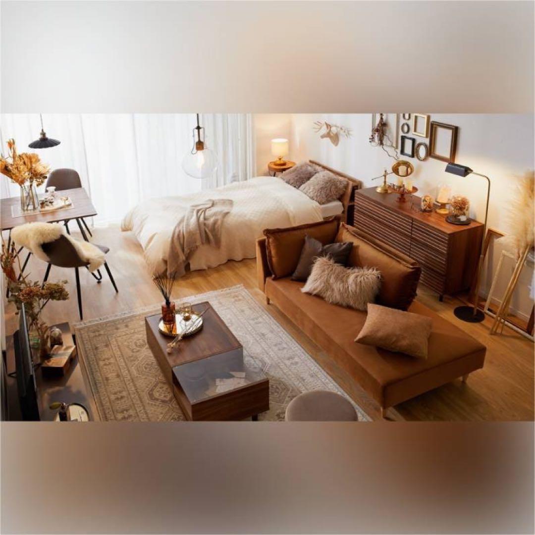 ■送料込■LOWYA ドレッサー ローテーブル コスメ台 鏡化粧センターテーブル