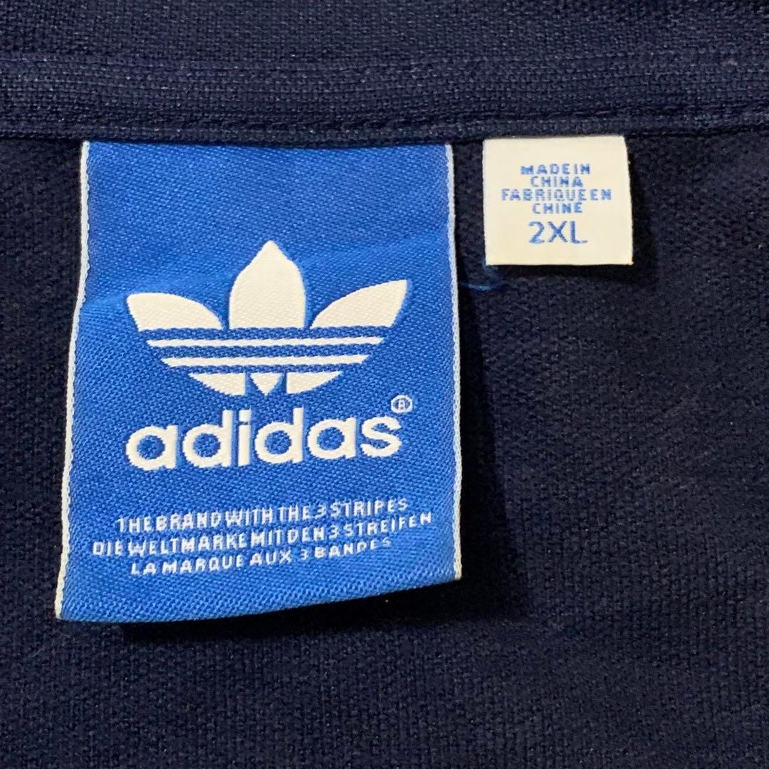 アディダスadidas古着トラックジャケットベッケンバウアーネイビーDB147