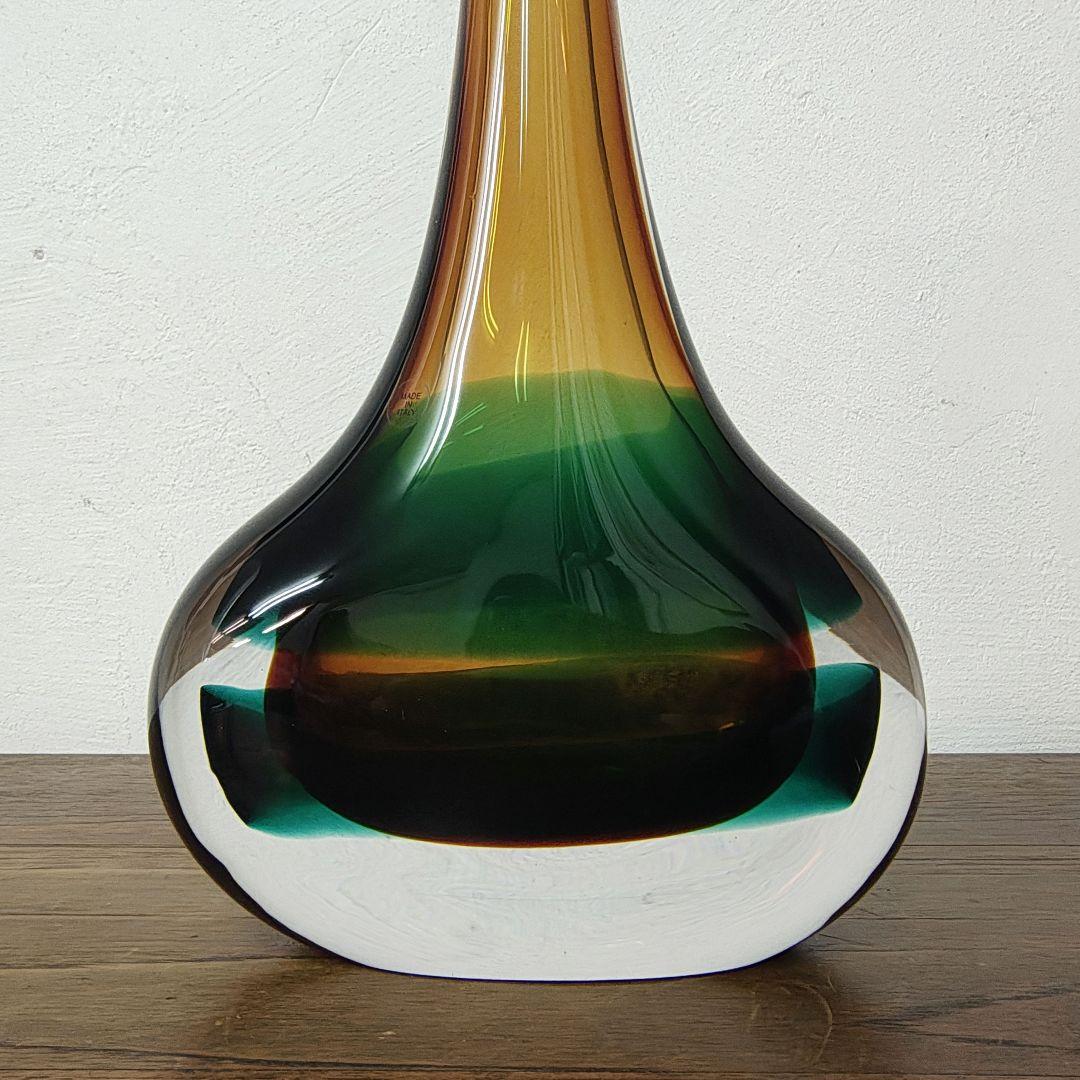 Italy【Murano Glass】ムラーノ 花瓶 フラワーベース