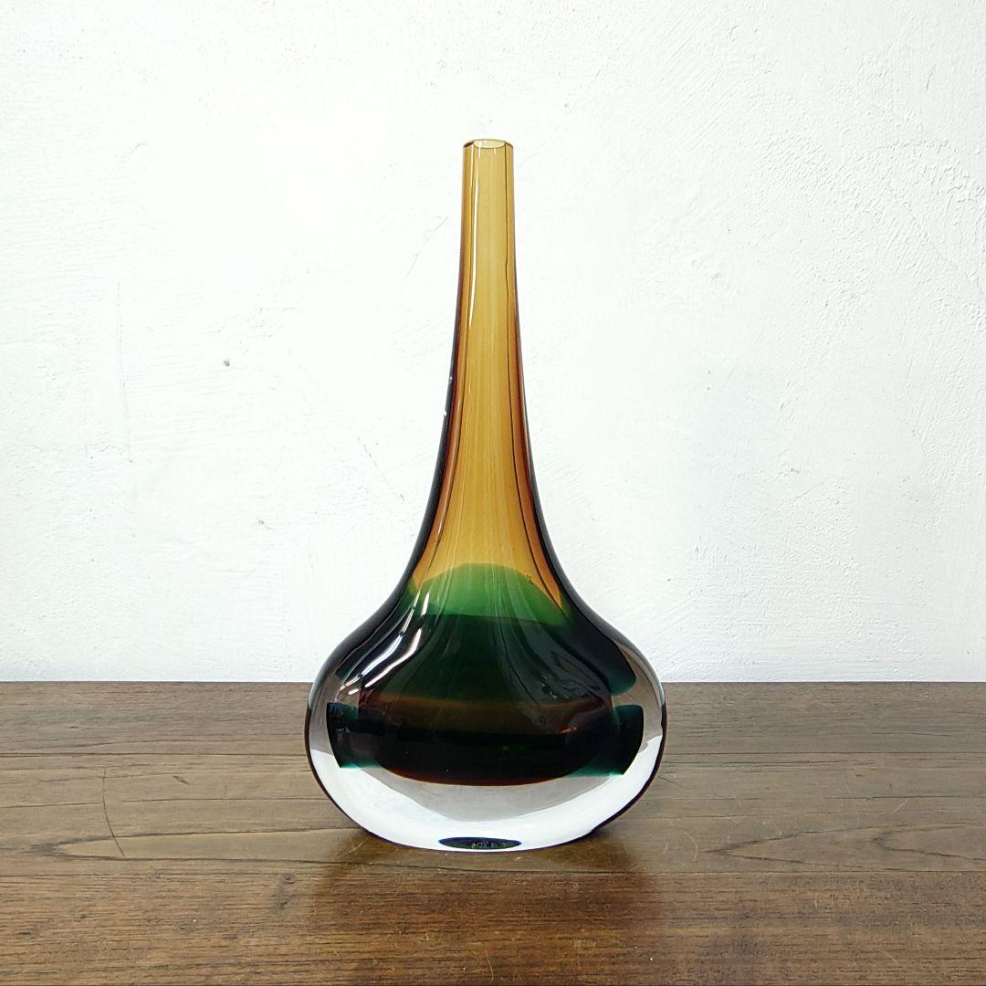 Italy【Murano Glass】ムラーノ 花瓶 フラワーベース