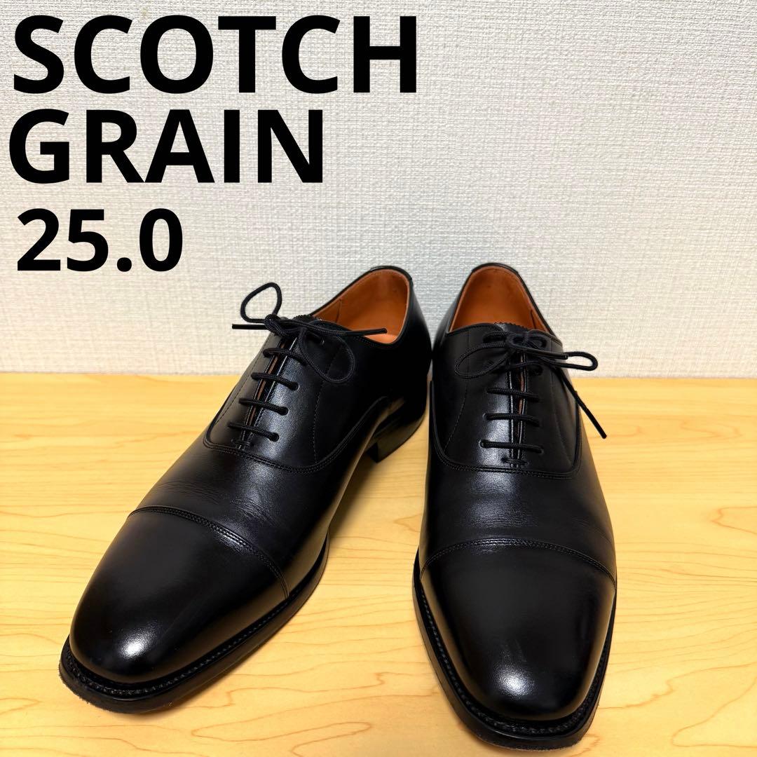 【美品】SCOTCH GRAIN ストレートチップ 内羽根 3526 25cm
