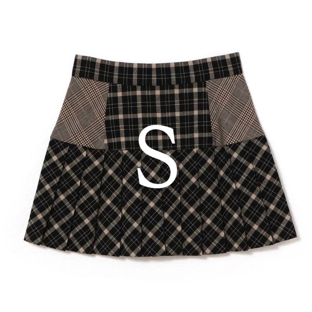 【andmary】Coco check pleats skirt（Sサイズ）