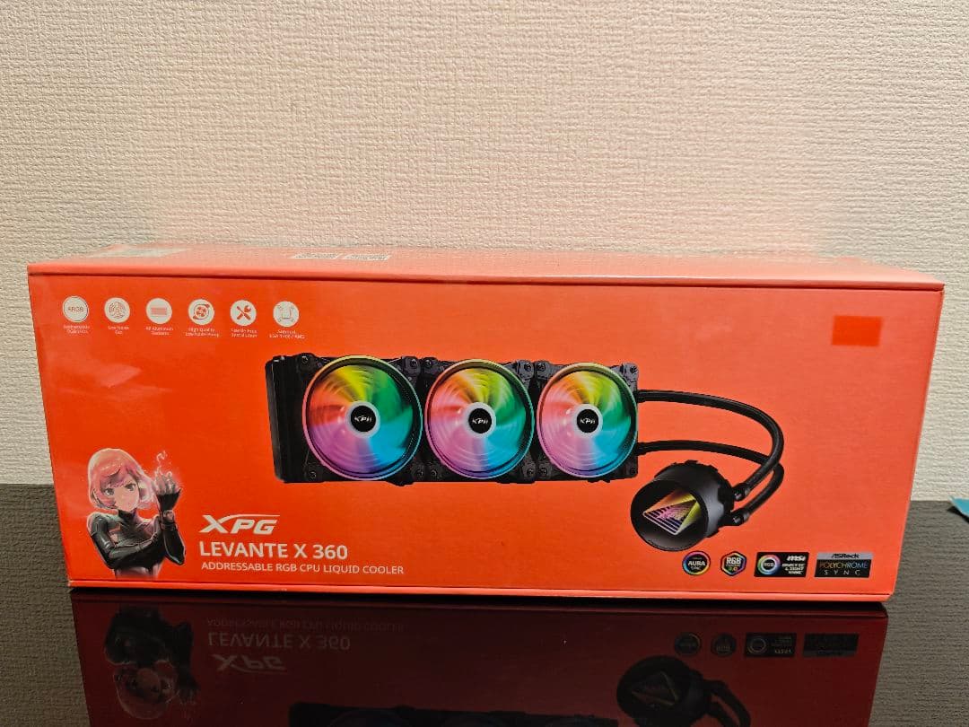 XPG LEVANTE X 360 ARGB水冷 三連ファン 新品未開封