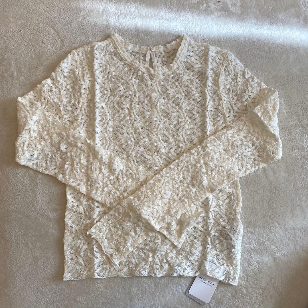 【新品未使用】IENA ペイズリーストレッチレースプルオーバー