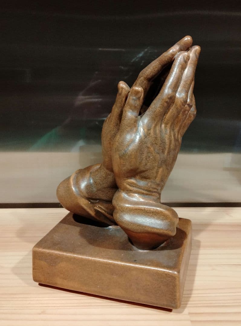 ビンテージ　祈り手　大 ハンド　手　オブジェ　置物　ミッドセンチュリー 3