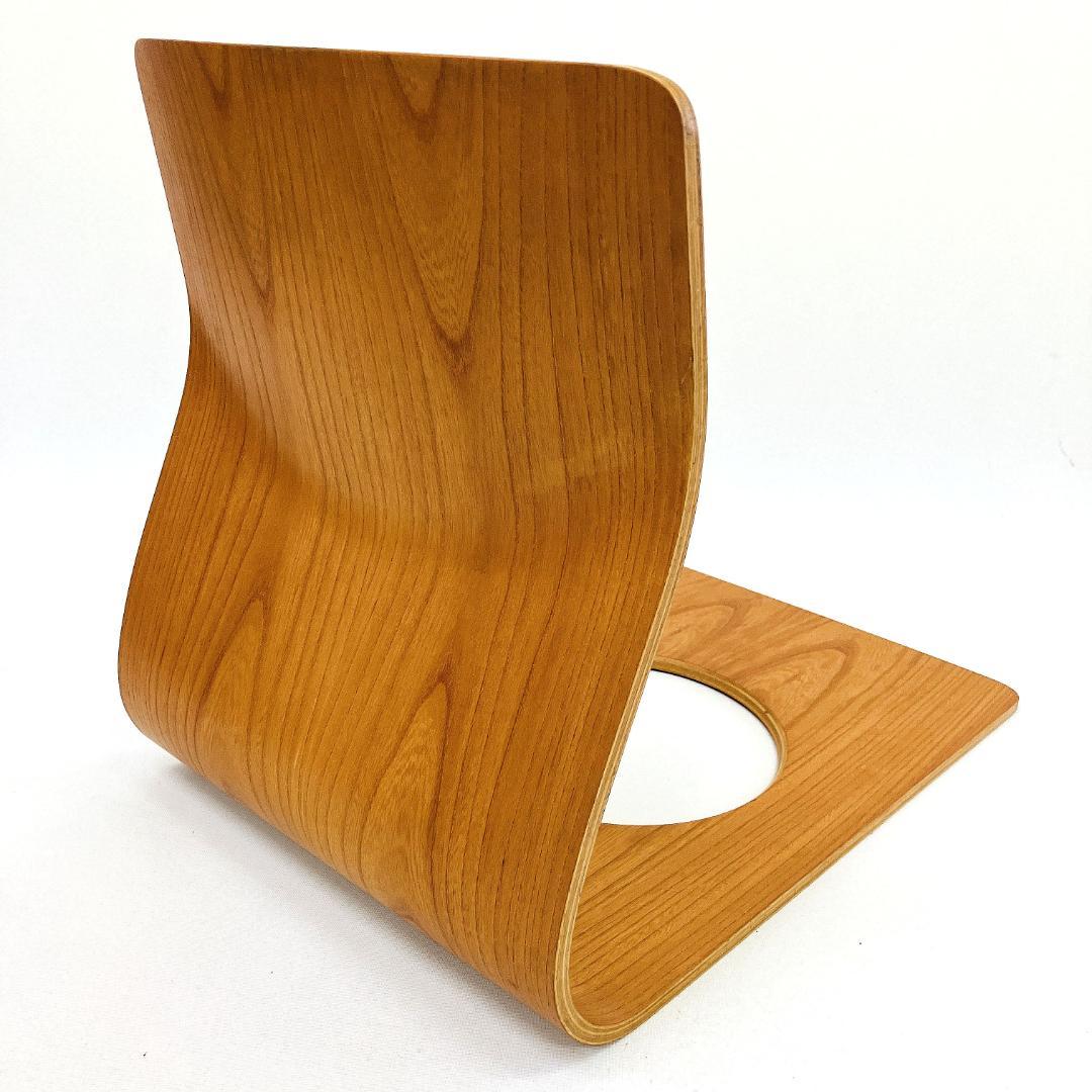 Tendo 天童木工 座椅子 2脚セット 藤森健次 曲げ木 ケヤキ板目 曲木⑩