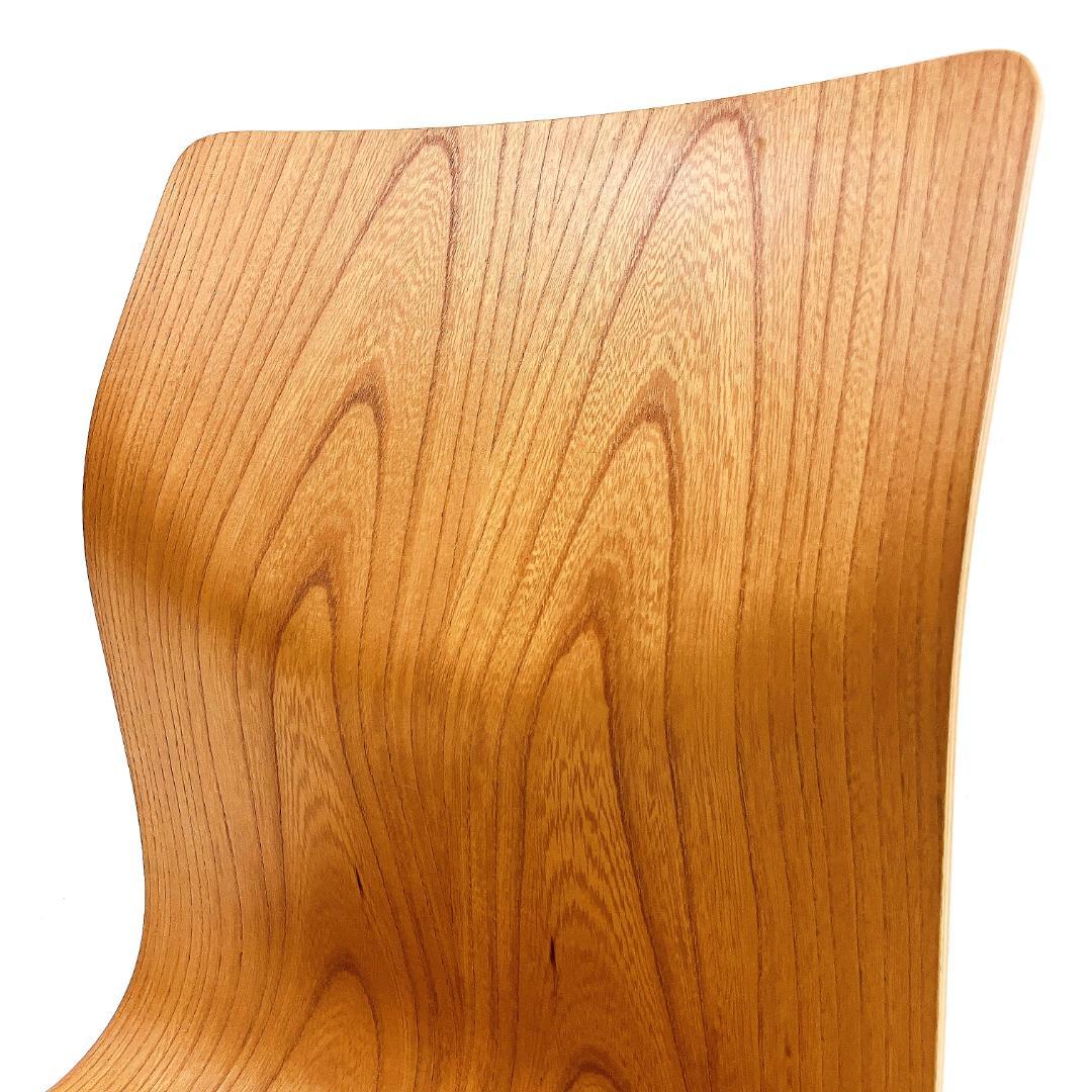 Tendo 天童木工 座椅子 2脚セット 藤森健次 曲げ木 ケヤキ板目 曲木⑩