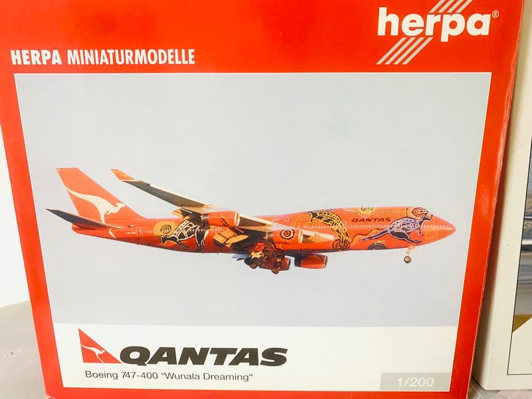 ヒラマヤの雪男‼️ｈｅｌｐａ製／カンタス航空Ｂ７４７－４００／２機セット