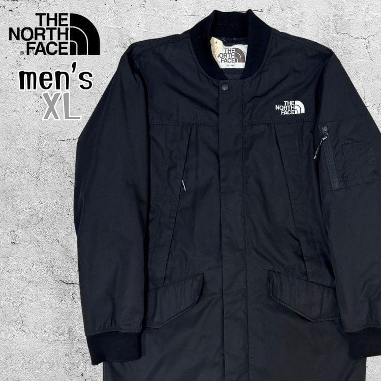THE NORTH FACE ロング丈 MA-1 メンズ XL モッズコート 黒