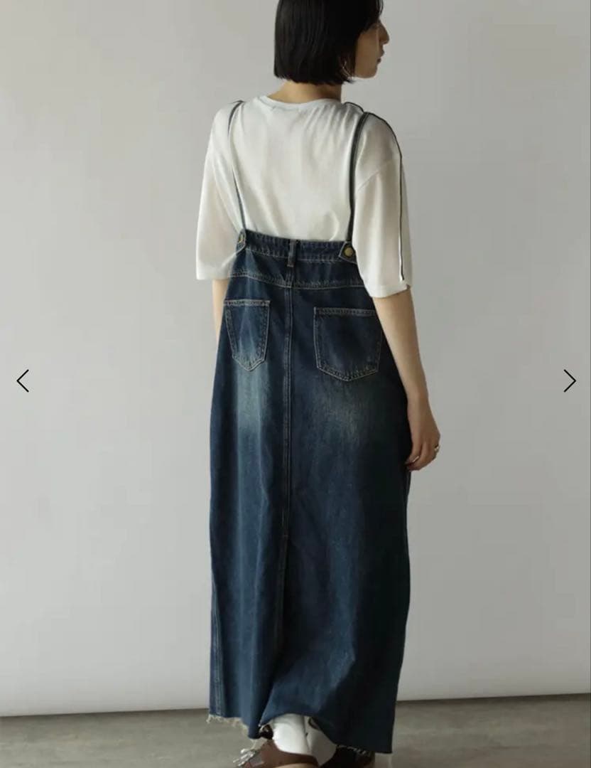 新品　RADIATE ラディエイト　アシメフロントデニムジャンパースカート