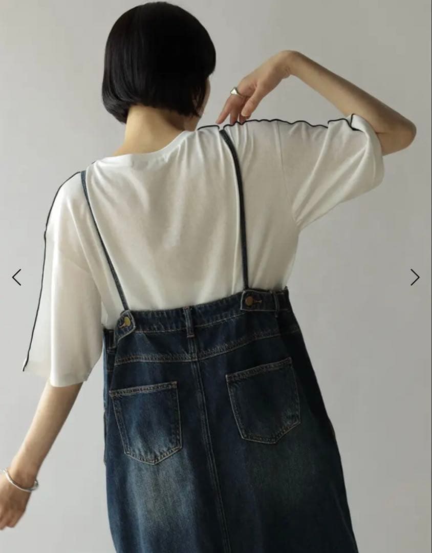 新品　RADIATE ラディエイト　アシメフロントデニムジャンパースカート