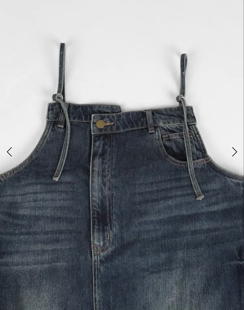 新品　RADIATE ラディエイト　アシメフロントデニムジャンパースカート