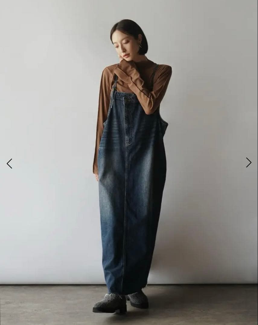 新品　RADIATE ラディエイト　アシメフロントデニムジャンパースカート