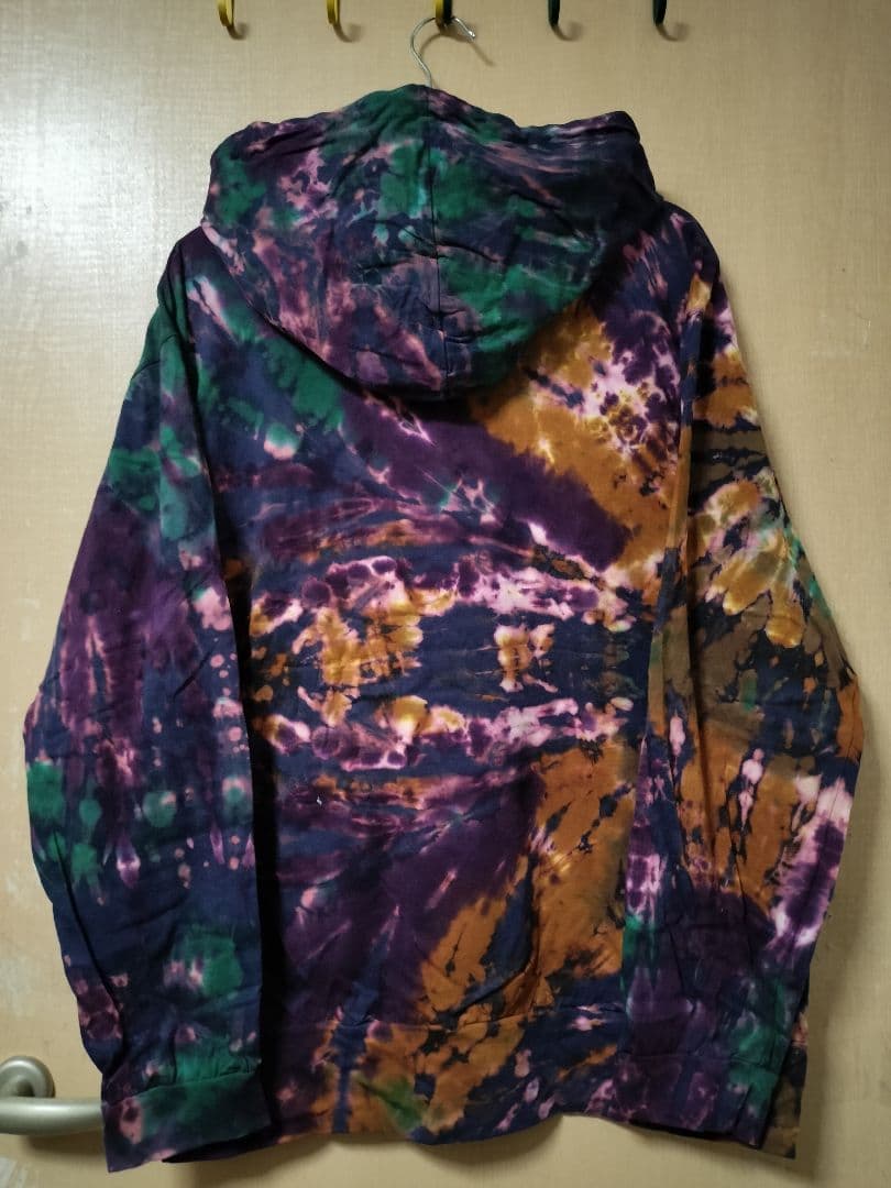 エスニック　タイダイ染め　パーカー　コットン　男女共用　新品　タイ3