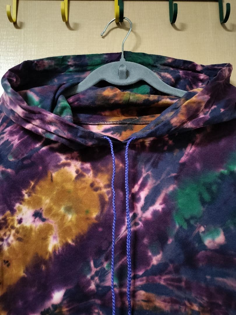 エスニック　タイダイ染め　パーカー　コットン　男女共用　新品　タイ3