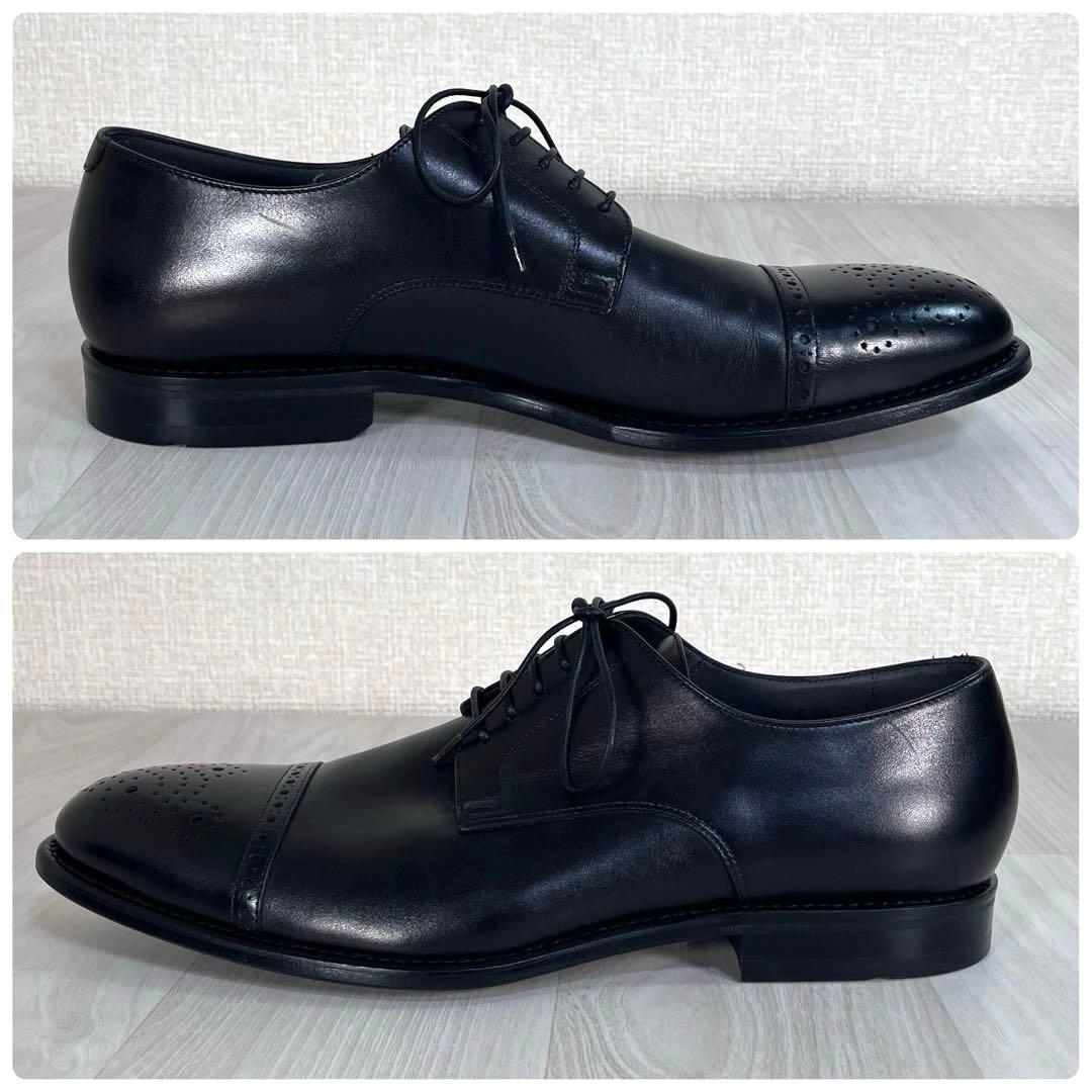 【未使用級】HUGO BOSS　革靴　ストレートチップ　メダリオン　現行モデル