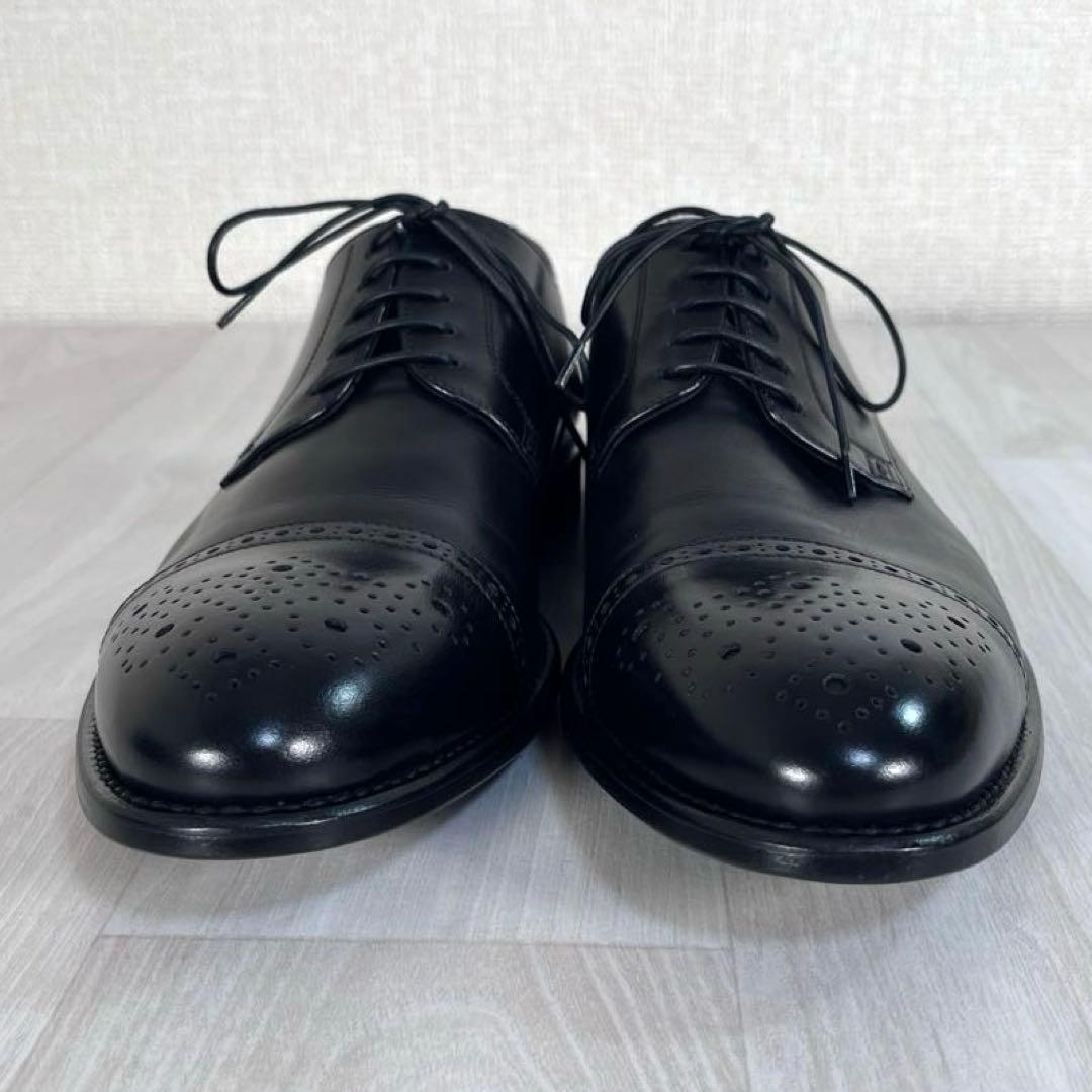 【未使用級】HUGO BOSS　革靴　ストレートチップ　メダリオン　現行モデル