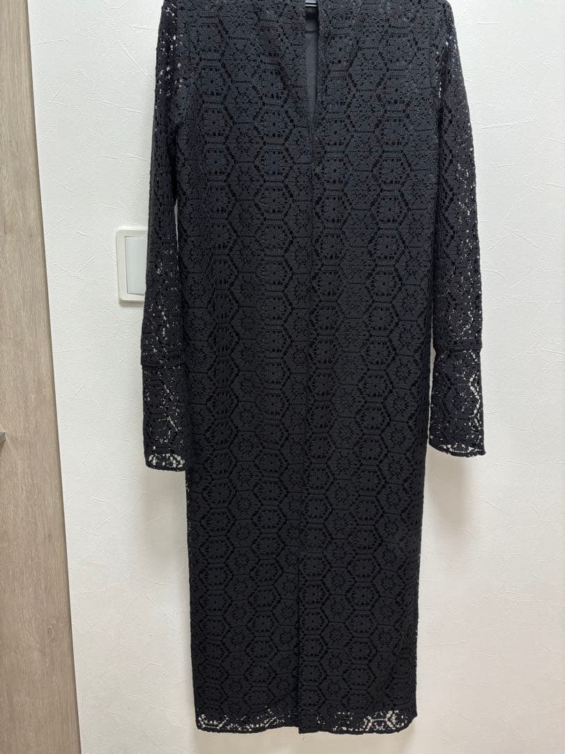 【louren】geometric lace dress 美品 ワンピース