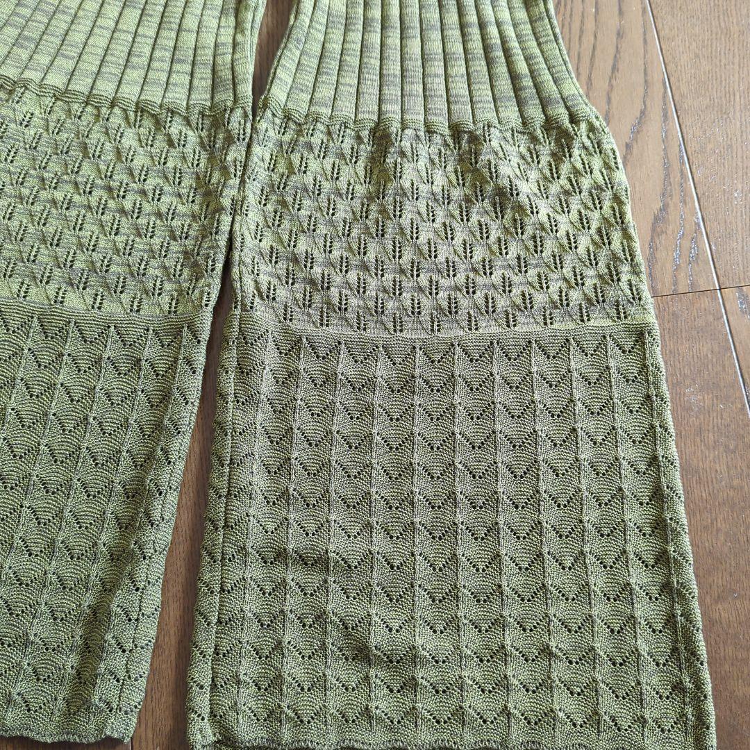 M.&KYOKO 佐藤繊維 サマーニットパンツ