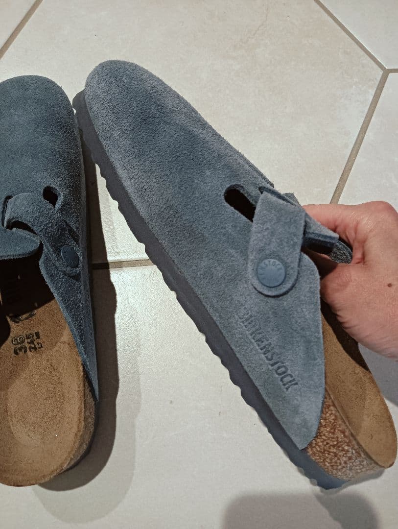 ビルケンシュトックボストン　38ナロー（エレメンタルブルー）