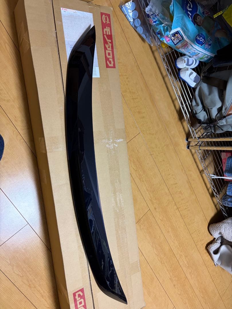 60ハリアー　ボンネットフード モールディング スパークリングブラックパールCS