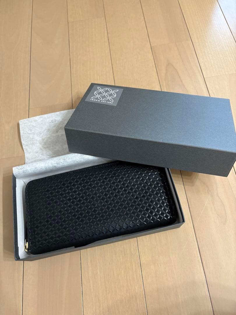 INDEN-YA 印傳屋 長財布　ラウンドファスナー