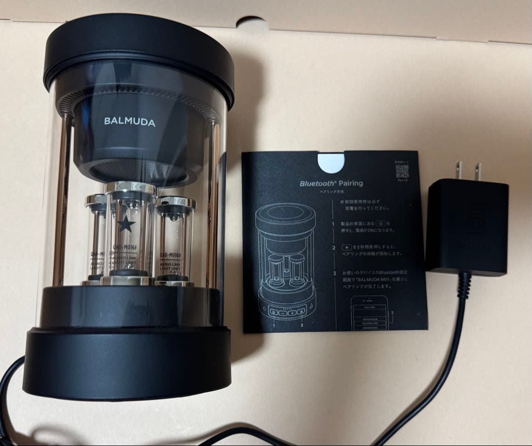 バルミューダ　BALMUDA　M01A-BK スピーカー