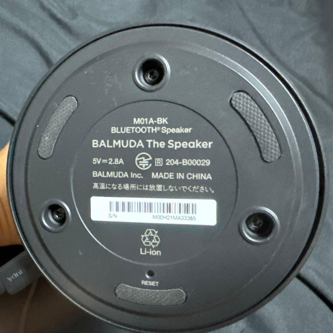 バルミューダ　BALMUDA　M01A-BK スピーカー