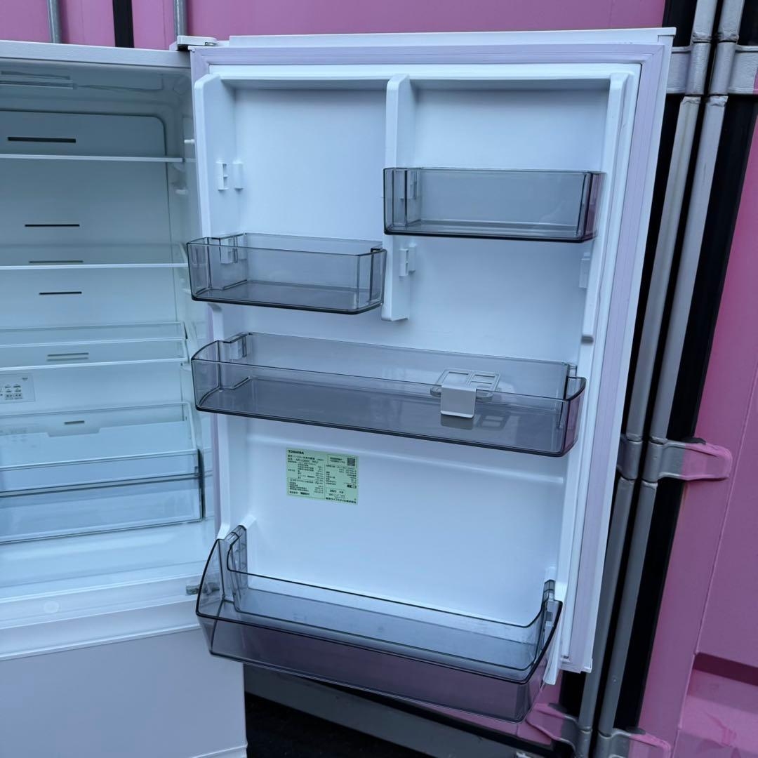 60⭐️2023年製美品★東芝　冷蔵庫　自動製氷　右開き　大型　3ドア　356L