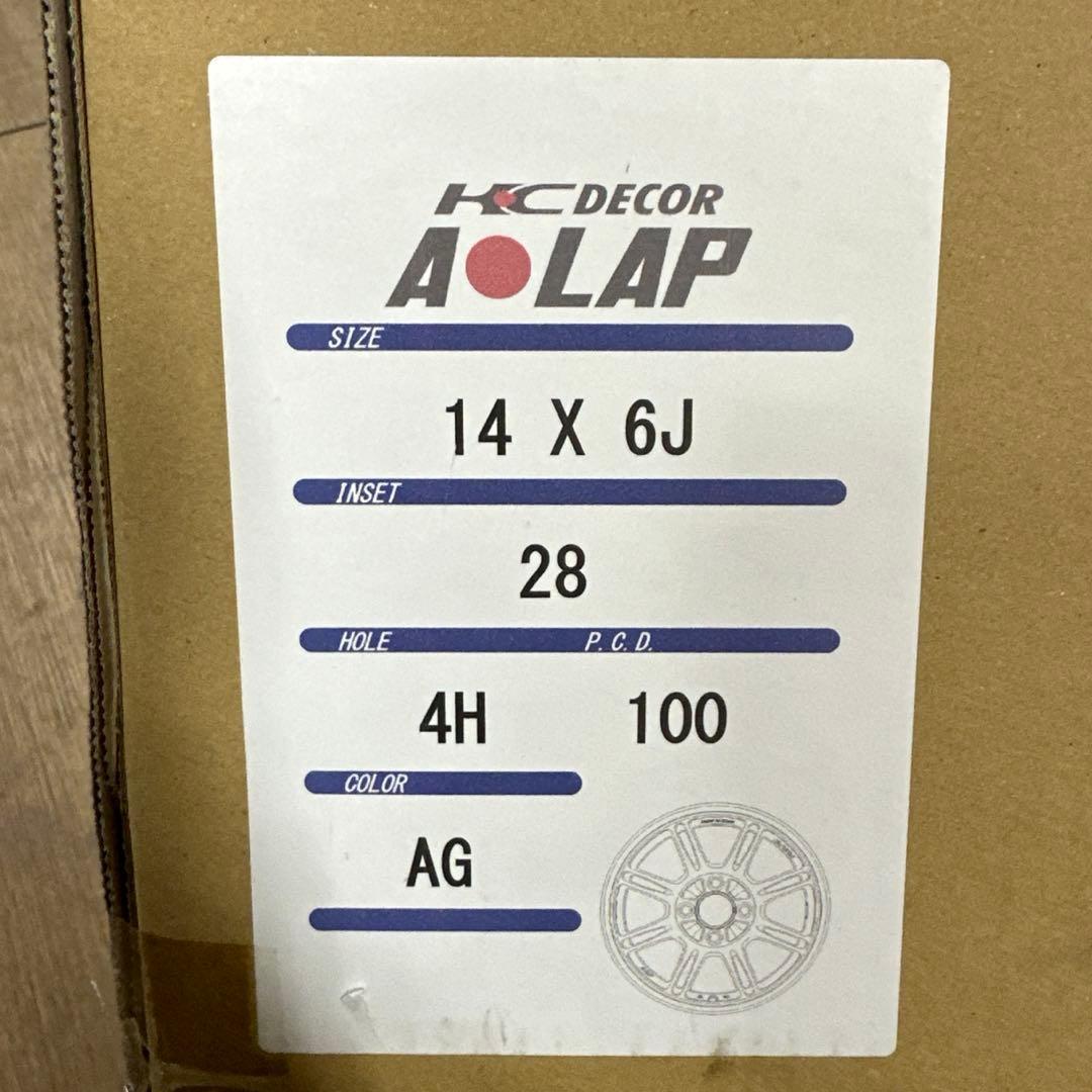 あ*ん様 RAYS A-LAP 14インチ4Ｈ　6J＋28 AG アームズグレイ