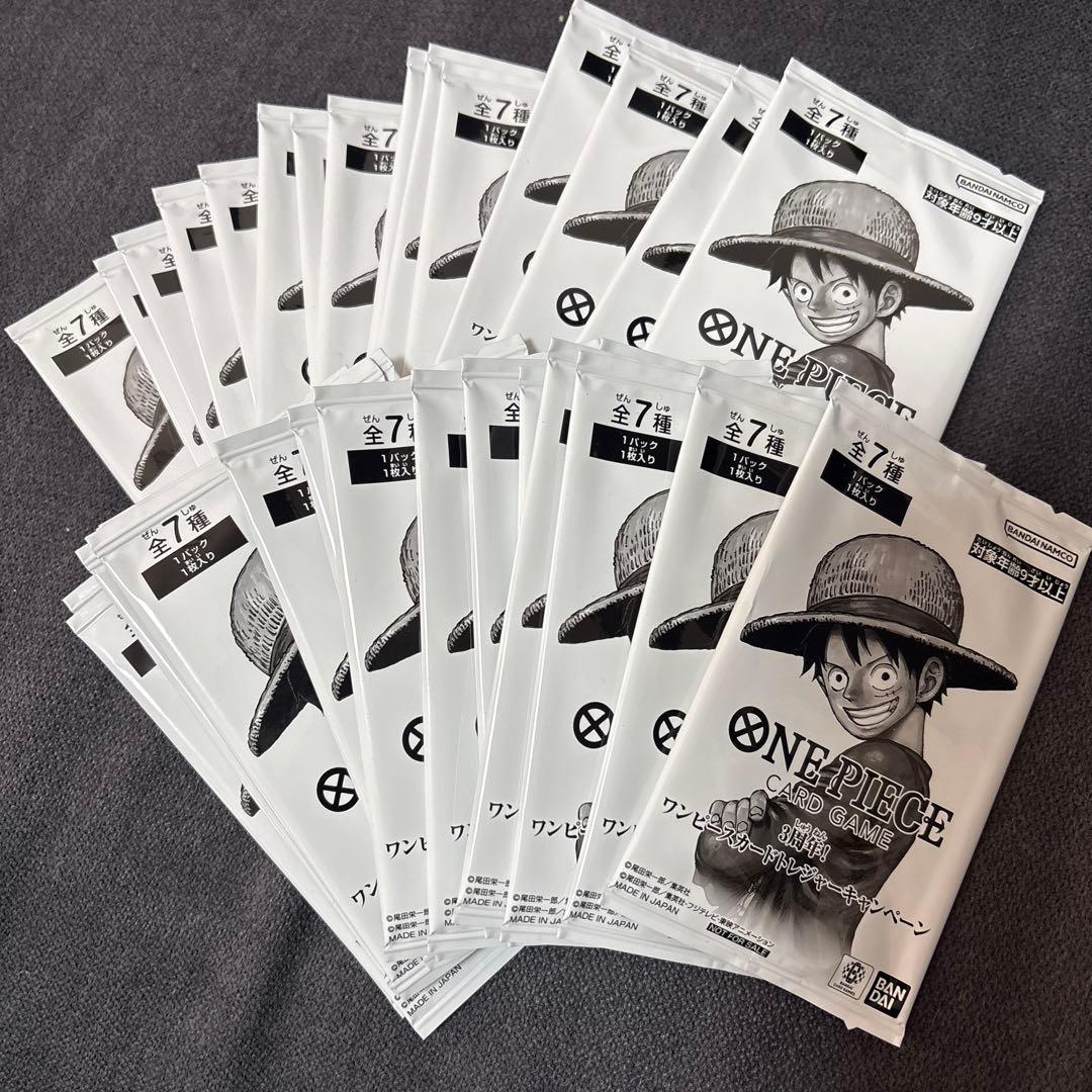 ワンピースカード　プロモ　34パックセット　3周年トレジャーキャンペーン　未開封