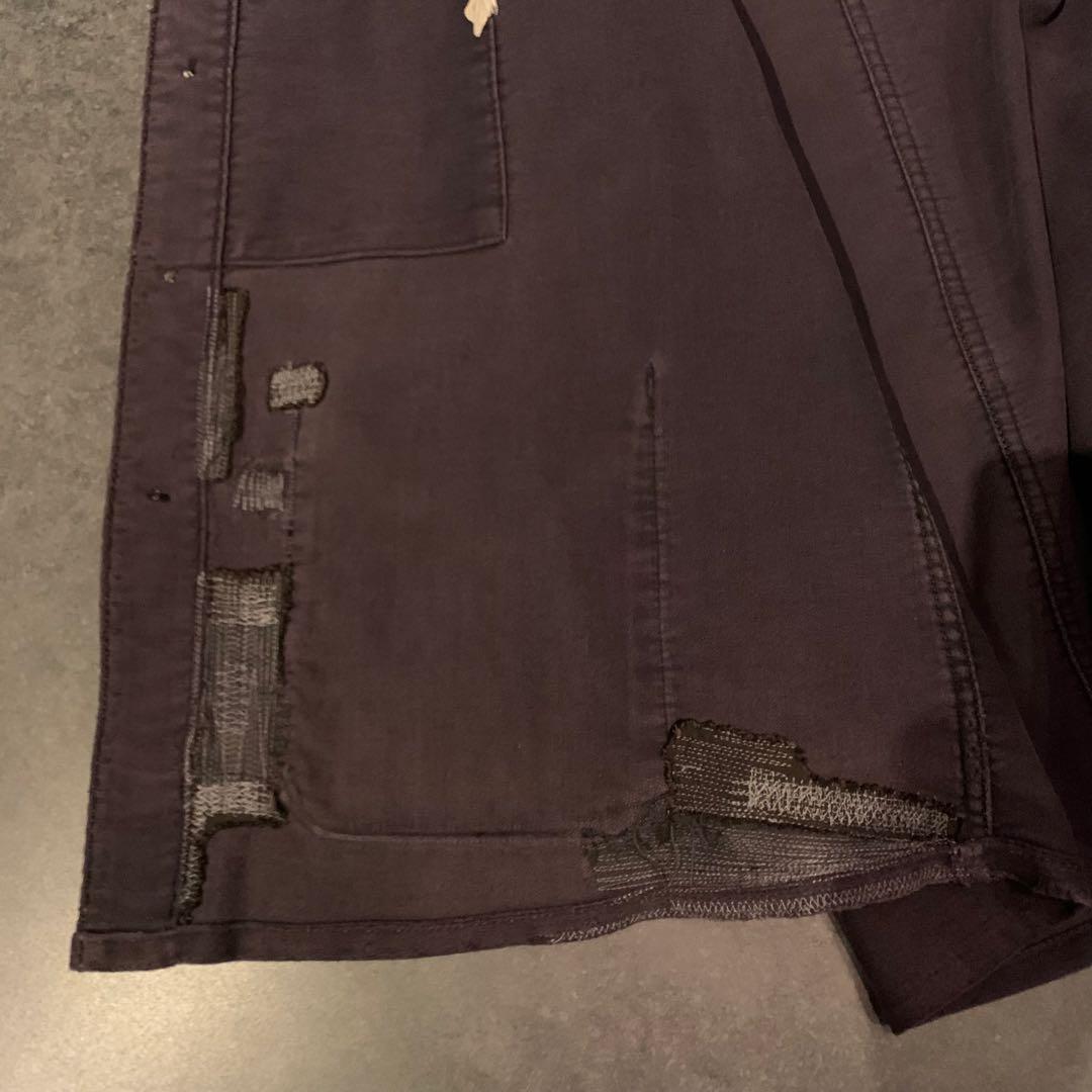 [ヴィンテージ] 40s フレンチ モールスキンジャケット ブラック