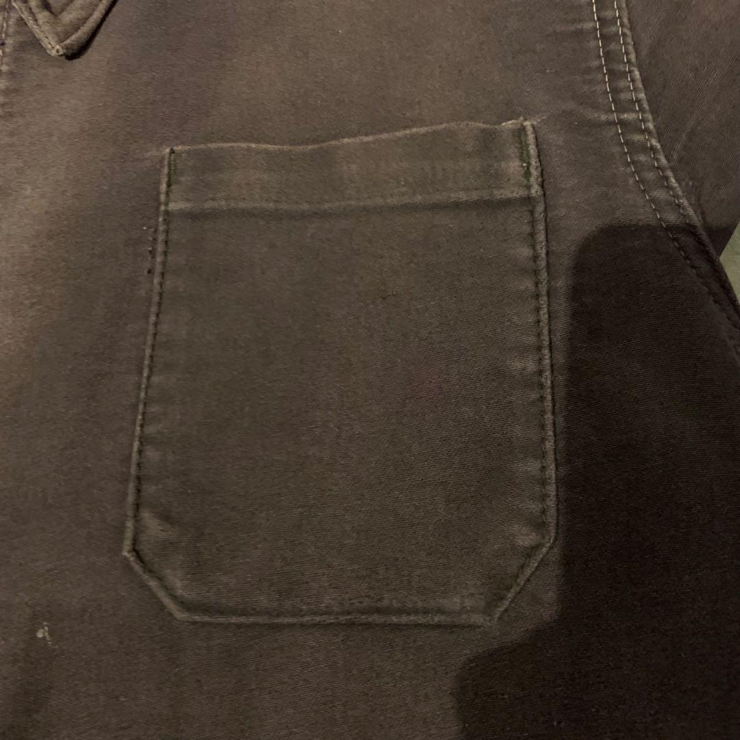 [ヴィンテージ] 40s フレンチ モールスキンジャケット ブラック