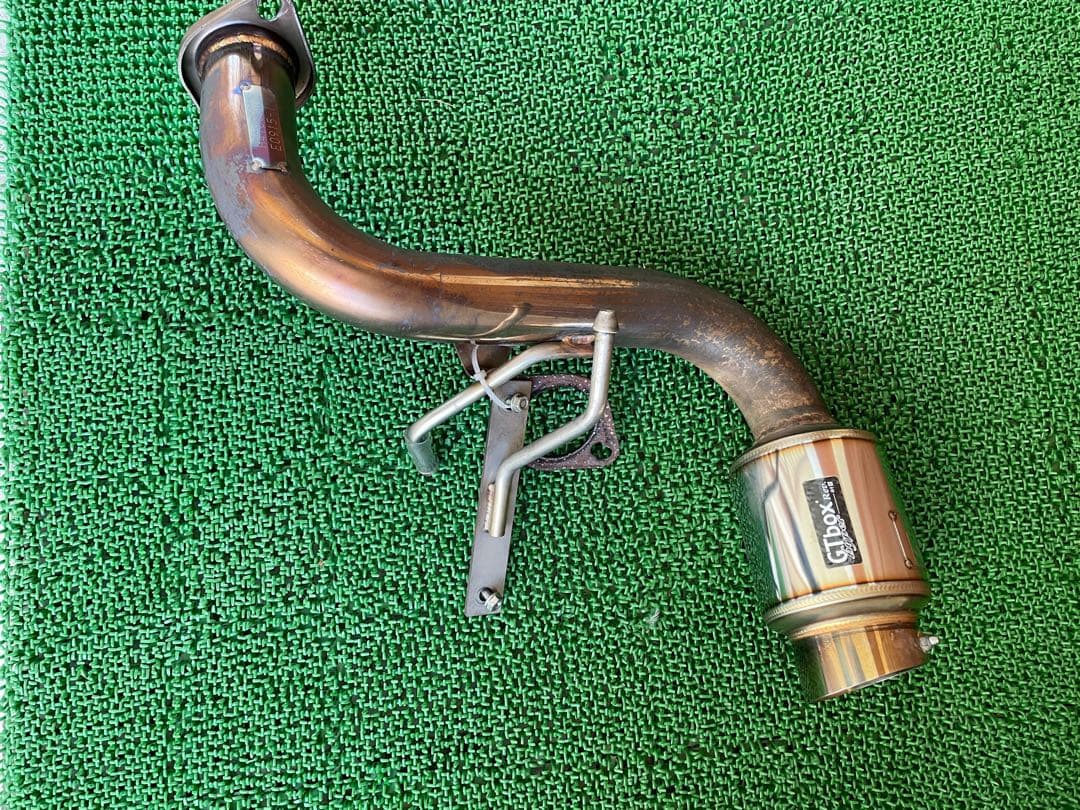 柿本マフラーバモスホビオ ターボ車専用GTBOX サイレンサー付き H41353