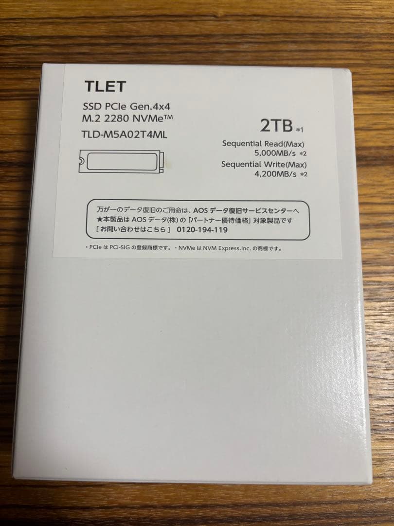 拡張カード TLET SSD 2TB TLD-M5A02T4ML